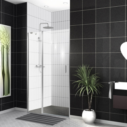 Душевая дверь BelBagno UNO UNO-B-12-30+60-C-Cr 90х190 стекло прозрачное профиль хром глянцевый