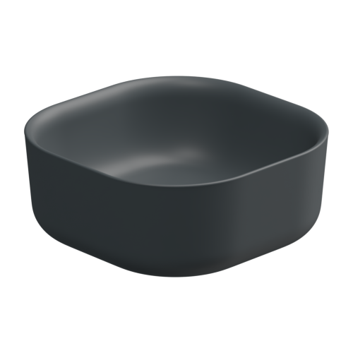 Раковина GSG Ceramic Design Hit! 42см HILAVQU42028 накладная цвет черный