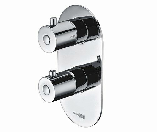 Смеситель для ванны и душа WasserKRAFT Berkel 4800 4833 Thermo встраиваемый хром
