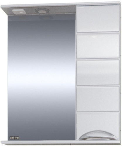 Зеркало-шкаф СанТа Родос 106016 60х15х73 подвесной цвет белый Зеркало-шкаф СанТа Родос 106016 60х15х73 подвесной цвет белый