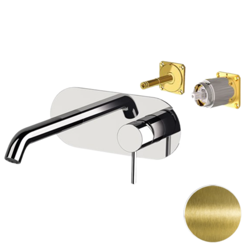 Смеситель для раковины Remer X Style X15KBVO встраиваемый в стену латунь брашированная