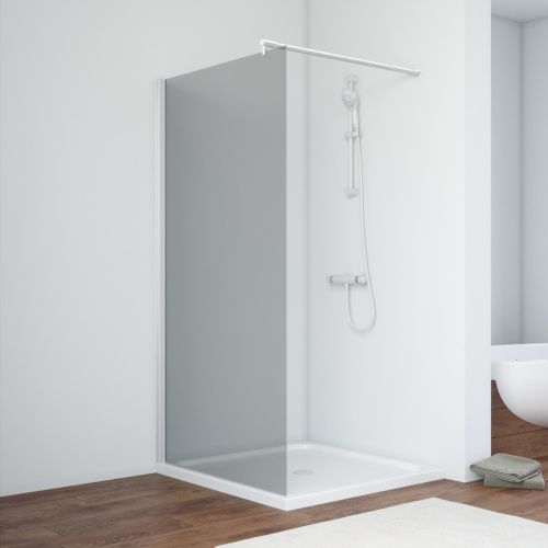 Душевая перегородка Vegas-Glass EAF TUR+NOVO EAF NOVO h2000 116 01 07 115х200 стекло тонированное профиль белый