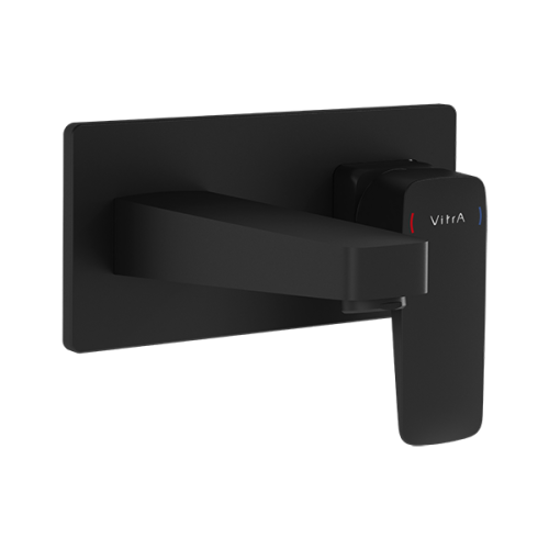 Смеситель Vitra Root Square A4273836EXP встраиваемый в стену черный матовый