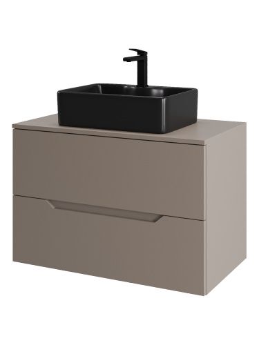 Тумба с раковиной Orange Line Li-80TuLMDF+B01-475MB 81х46х68