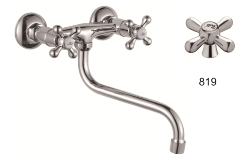 Смеситель для кухни D-Lin D141819 настенный хром