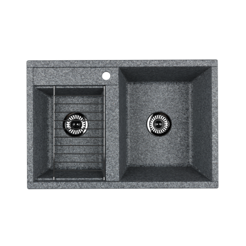 Мойка кухонная Aquaton Делия 1A723132DE230 52х78 цвет серый