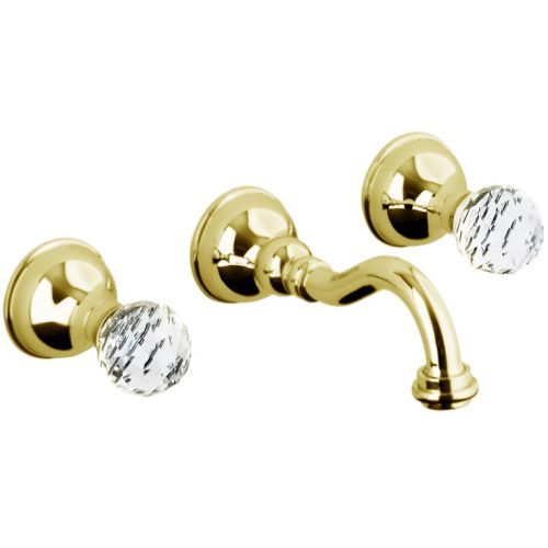 Смеситель для раковины Webert Karenina KA750404010 настенный золото