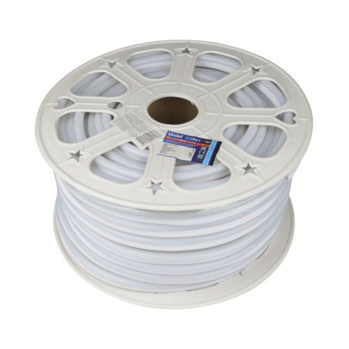 Светодиодная лента Uniel ULS-N21 ULS-N21-2835-120LED/m-8mm-IP67-220V-8W/m-50M-BLUE бобина