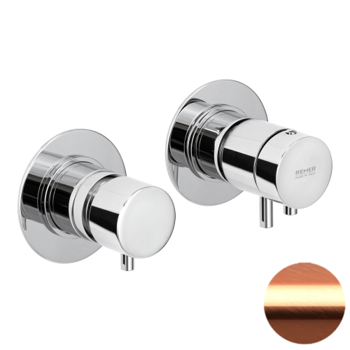 Смеситель для душа Remer X Style XT96RP встраиваемый в стену медь с термостатом