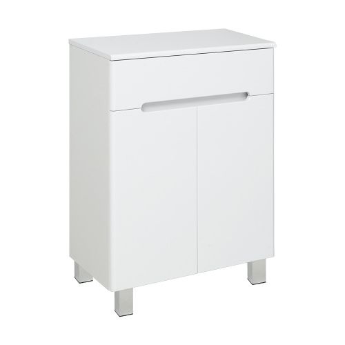 Шкаф-пенал RUNO ЛАДА 00-00001041 60х32х87 напольный цвет белый