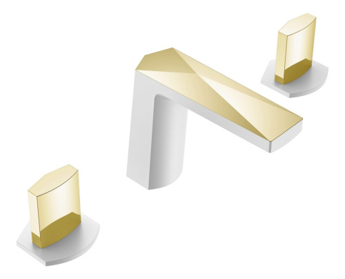 Смеситель Boheme Venturo 150-WG-ICE на столешницу белый глянцевый