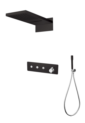 Душевая система Boheme Fusion 130-BCR встраиваемая цвет черный