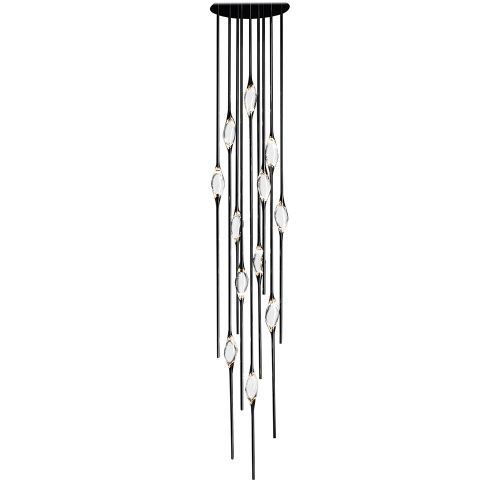 Светильник подвесной Delight Collection Pezzo (Пеззо) OM82111-12 pearl black