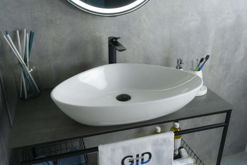 Раковина Gid Creativo 67 см 51117 накладная цвет белый