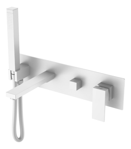 Смеситель Boheme Qubic 474-2-MW встраиваемый белый