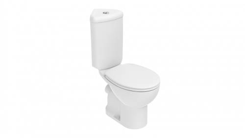 Чаша унитаза напольная Creavit Corner SD310-11CB00E-0000 цвет белый без бачка без сиденья душевой смыв