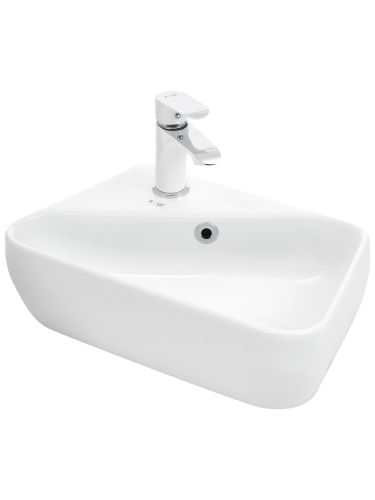 Раковина WeltWasser WW AISBACH 5096 L (10000004599) подвесная цвет белый глянцевый Раковина WeltWasser WW AISBACH 5096 L (10000004599) подвесная цвет белый глянцевый