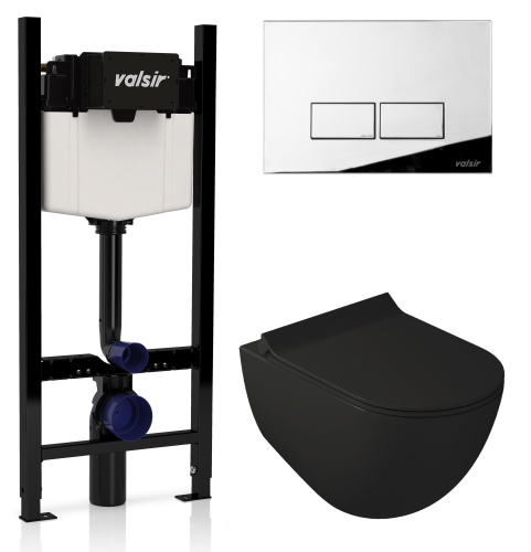 Комплект унитаз с инсталляцией Valsir KIT VSCR 7317NEMT Slim P3