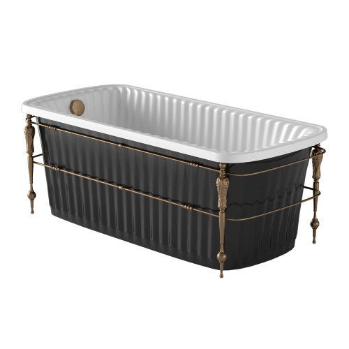 Ванна из искусственного мрамора Migliore OLIVIA CONSOLE 24381 174х80 отдельностоящая