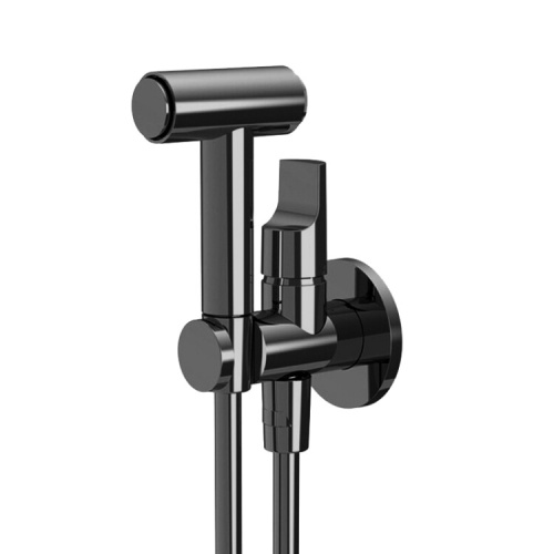 Гигиенический душ Fima Carlo Frattini Collettivita F2320/4CS хром черный шлифованный/брашированный
