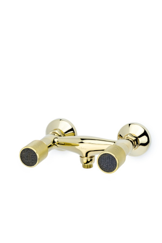 Смеситель Boheme Royal Cristal 294-Royal/CRST black настенный золото