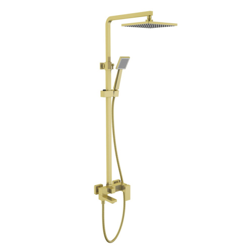 Душевая стойка Timo Tetra-thermo SX-0169/00 настенная цвет золото матовое Душевая стойка Timo Tetra-thermo SX-0169/00 настенная цвет золото матовое