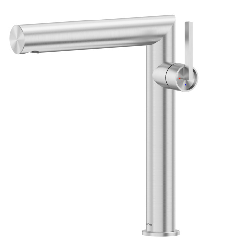 Смеситель Abber Perfekte 316 AF8A11BST-L на раковину сталь брашированная