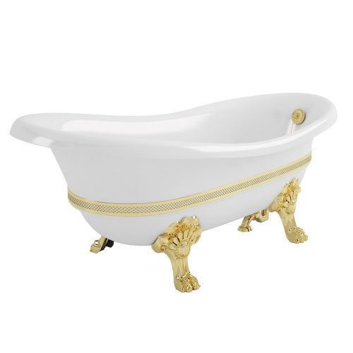 Ванна из искусственного мрамора Migliore BELLA DECOR 25128 170х80 отдельностоящая овальная с ножками