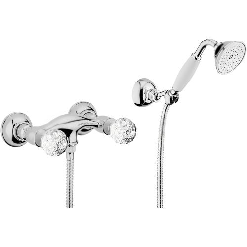 Смеситель для ванны и душа Webert Karenina KA760101015 настенный хром