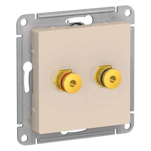 Аудиорозетка двухместная Systeme Electric AtlasDesign (АтласДесигн) ATN000287