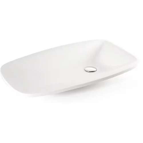 Раковина из искусственного камня MonteBianco Tuscany 13172 72х41 накладная цвет белый матовый без отверстий под смеситель