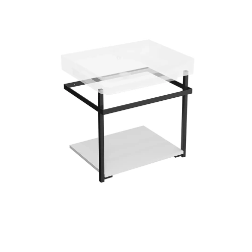 Консоль под раковину Kerama Marazzi PRO PRO.55.02\BLK.M 52х42х49 подвесная цвет черный