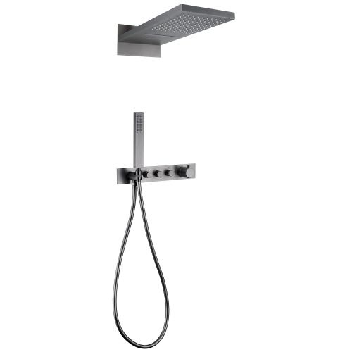 Душевая система ABBER AF8752NG встраиваемая в стену с термостатом