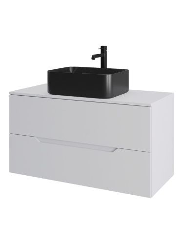 Тумба с раковиной Orange Line Li-100TuwMDF+B02-460MB 101х46х68