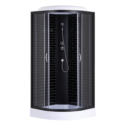 Душевая кабина Loranto CS-6690-13GB 90 90х90 четверть круга с крышей