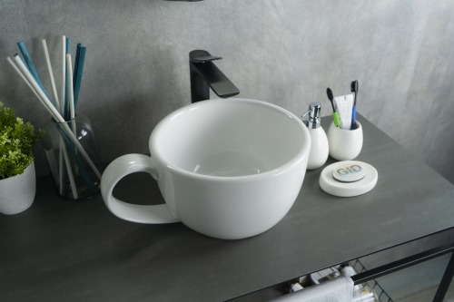 Раковина Gid Creativo 40 см N9055 (51186) накладная цвет белый