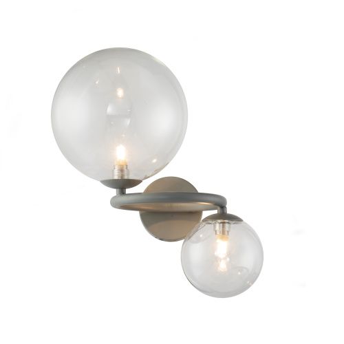 Светильник настенный Delight Collection Wendt (Вендт) KG1202W-2 grey/clear