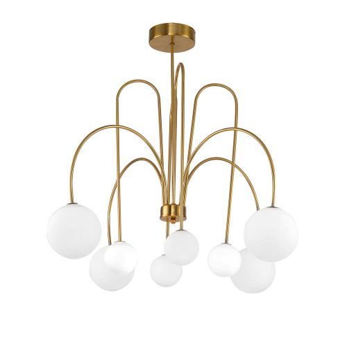 Люстра на штанге Delight Collection KG1213P-8 brass