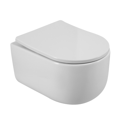 Унитаз подвесной BelBagno SOFT BB084CH-TOR/BB2031SC белый с сиденьем микролифт безободковый смыв торнадо