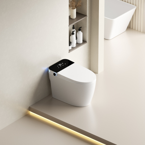 Умный электронный унитаз SantiLine SL-5034 цвет белый с сиденьем микролифт безободковый смыв воронка-водоворот