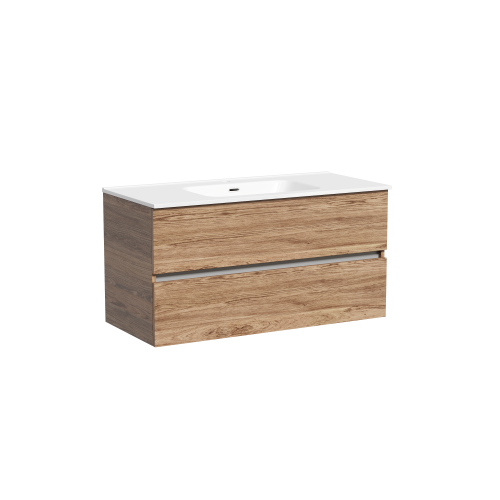 Тумба под раковину Sancos Urban UR100ECH 99х45х55 подвесная цвет дуб чарльстон