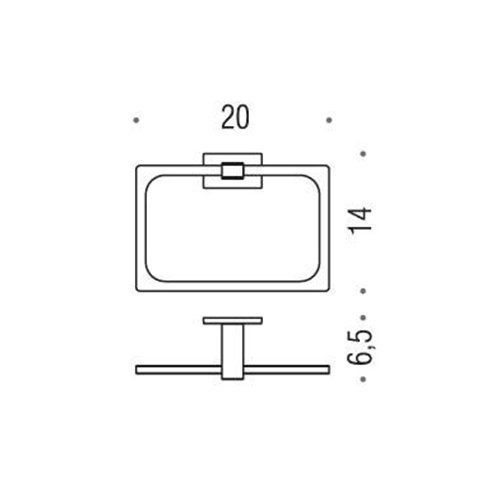 Полотенцедержатель Colombo Look B1631.CR - фото 2