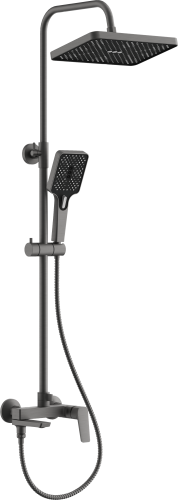 Душевая стойка BELZ B715 B24715-3 настенная цвет оружейная сталь