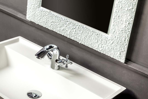 Раковина из искусственного камня Boheme NeoArt 811-m 67х45 накладная цвет белый