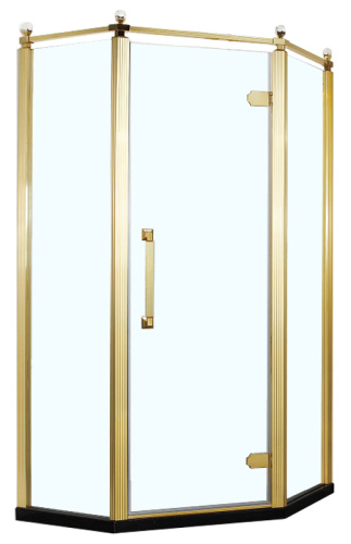Душевой уголок Azario ONTARIO AZ-NBB3231 1000 GOLD 100x200 стекло прозрачное профиль золото без поддона