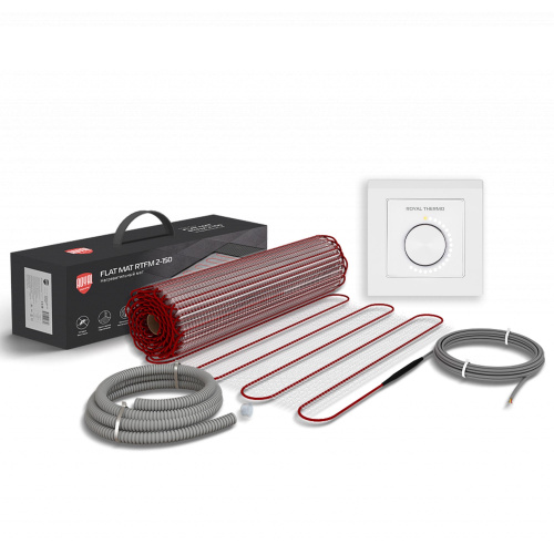 Нагревательный мат для теплого пола Royal Thermo RTFM 2-150-7 комплект с RTO-16