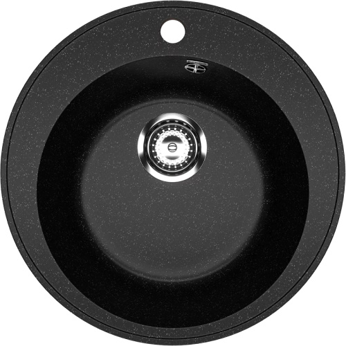 Кухонная мойка Ulgran Practik PR-M 475-004 47,5х47,5 цвет черный оникс