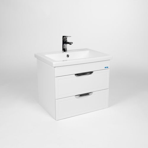 Тумба под раковину Viant Лима VLIM60CO-T2YP 56х43х50 подвесная цвет белый