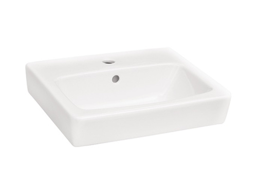 Раковина из сантехнического фарфора Aquaton Нео 1WH302184 50х45 подвесная цвет белый