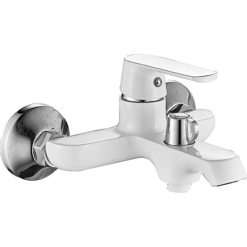 Смеситель для ванны и душа Haiba HB804 HB60804 настенный белый/хром